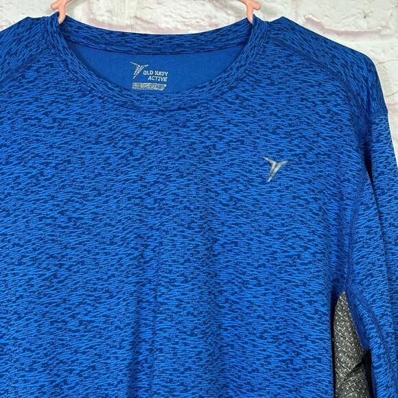 Old Navy Active Blue Long Sleeve Performance Shirt Mens Large - Picture 2 of 5
